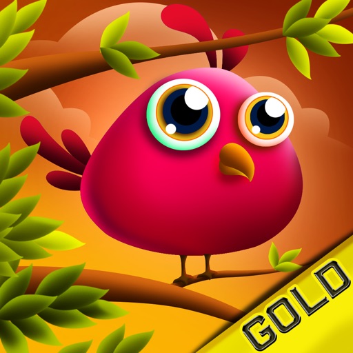 Jumping Cute Feathers : Tiny birds learning to fly - Gold Edition