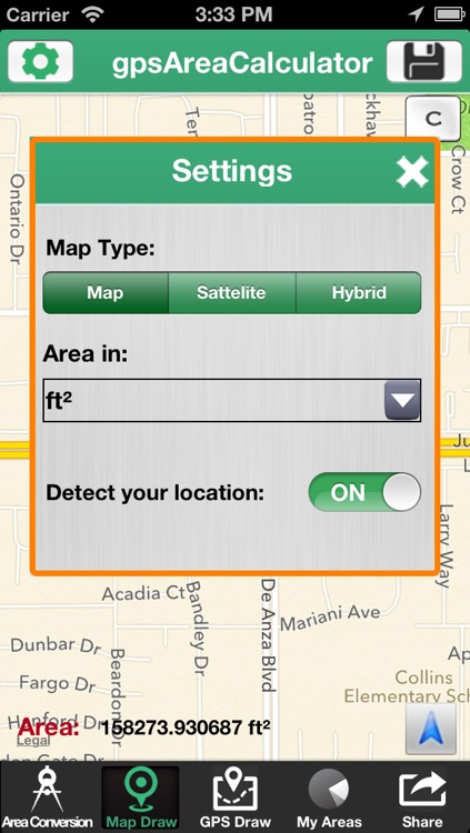 GPS Area Calc