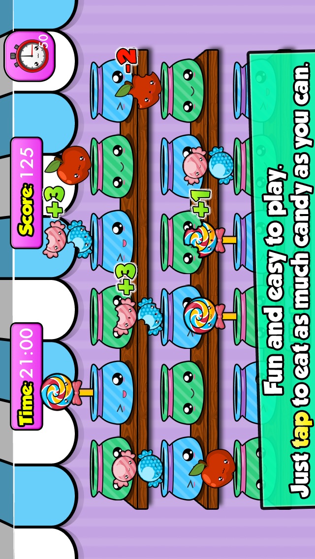 KAWAII CANDY TAP - A SUPER CUTE YUMMY SUGAR RUSH GAME WITH CHIBI LOLLIPOPS AND SWEET TREATS CHARACTERS 1.1 IOS