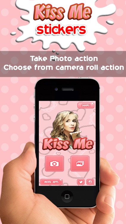 Fun Kiss Sticker Booth - Girl Diary with Funny Photos