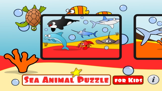 Sea Animal Puzzle for Kids(圖2)-速報App