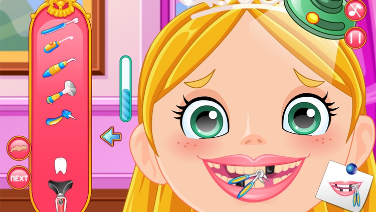 Princess at the Crazy Dentist, Doctor Games for all kids free game to play screenshot-3