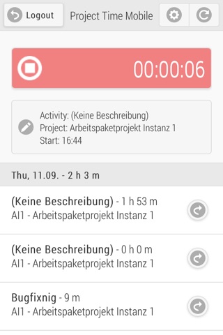 Webdesk Project-Time screenshot 2