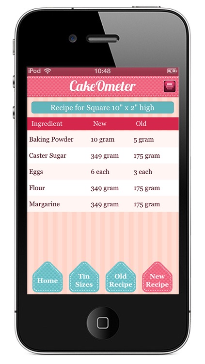 CakeOmeter – Scale Recipes and Cooking Times