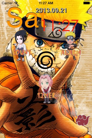 N.Clock for Naruto screenshot 2