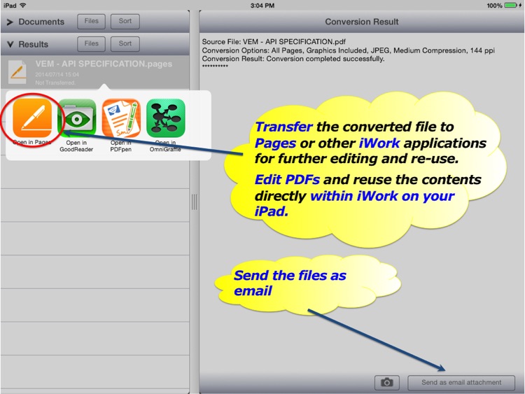 PDF2Office OCR for iWork - Pages, Keynote, Numbers