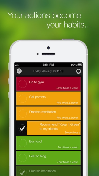 Keep It Green - Habit Maker. Free
