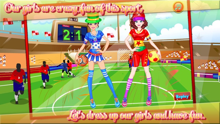 Football Princess Dressup screenshot-3