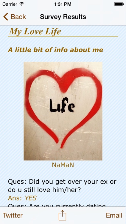 My Love Life Survey screenshot-4