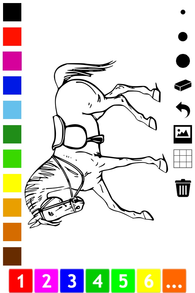 A Coloring Book of Horses for Children: Learn to draw and color pony, horse riding, equestrian and more screenshot 4