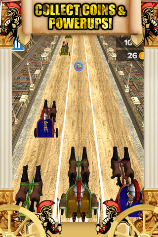 3D Roman Chariot Racing Adventure Game and Impossible Gladiator Challenge FREE screenshot 4
