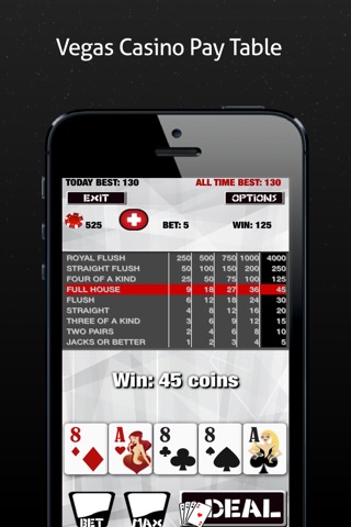 Manly Video Poker: Play 6 Jacks or Better Casino Card Games Like A Boss screenshot 3