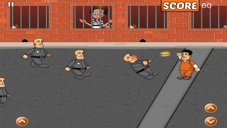 Prisoner Food Fight - Jail Hero Orange Defender screenshot-3