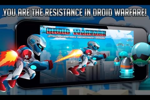 Droid Warfare Man: Jetpack Resistance Enforcement Division screenshot 3