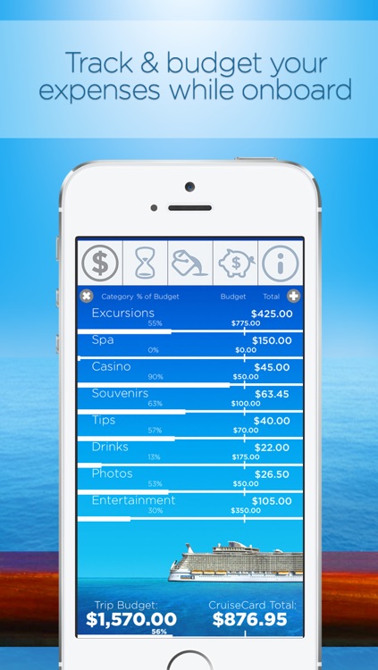 Cruise Card Control: Track and budget your onboard cruise line expenses