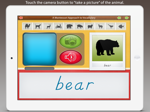 Animals - A Montessori Approach To Vocabulary HD LITE screenshot 2
