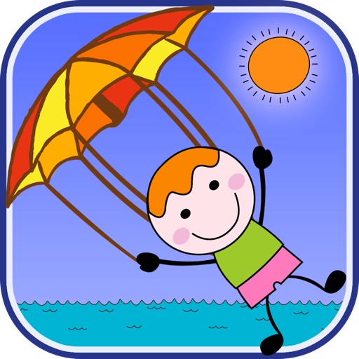 Parachute Adventure Time - Happy Stickman Fall Rescue icon