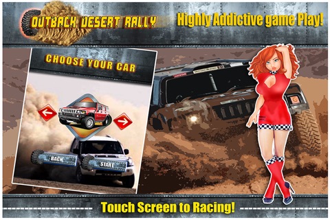 Outback Desert Rally FREE: Motorhead offroad Racing Champion screenshot 2