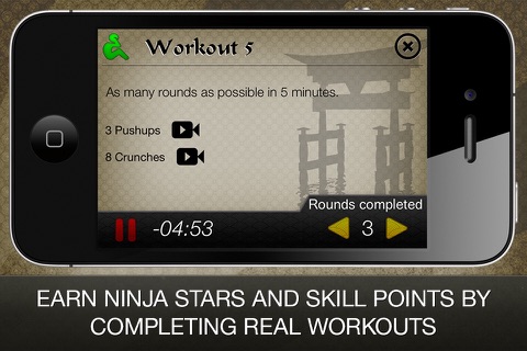 Ninja Fitness Free: Strength, Running, Yoga and Meditation Workout Program screenshot 4