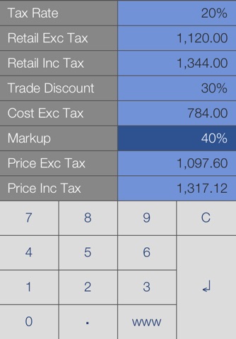 EstiCalc Trade Price Calculator screenshot 2