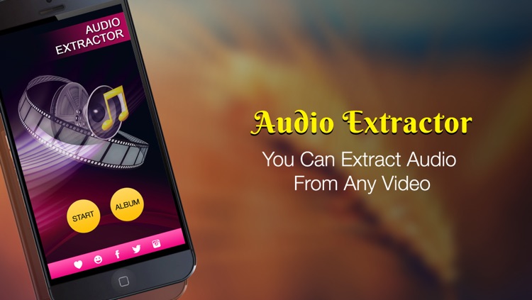 Audio Extractor - Free Video to Mp3 audio converter and player