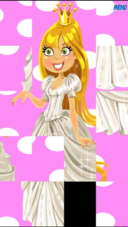 Princess dress up puzzle for girls only - Free Edition screenshot-3