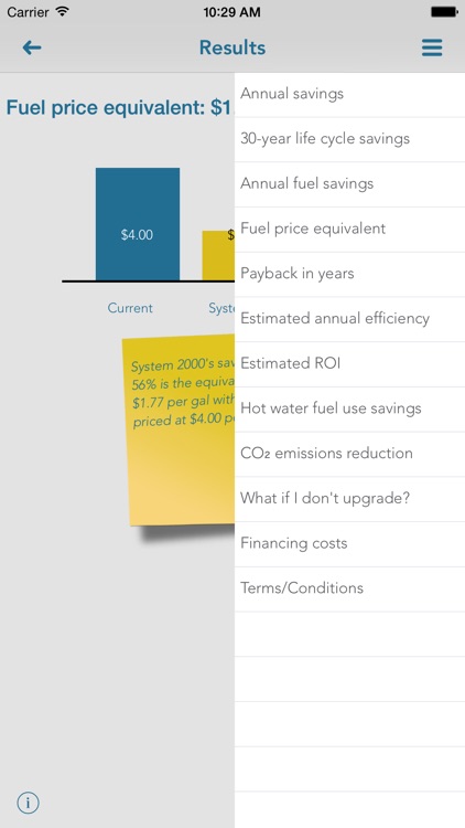 SmartHeat, quick and easy energy savings estimates