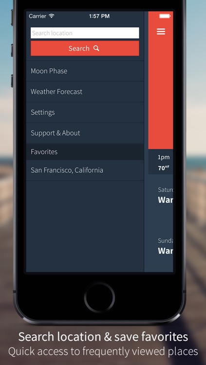 MoonWeather : Moon phase & weather forecasts