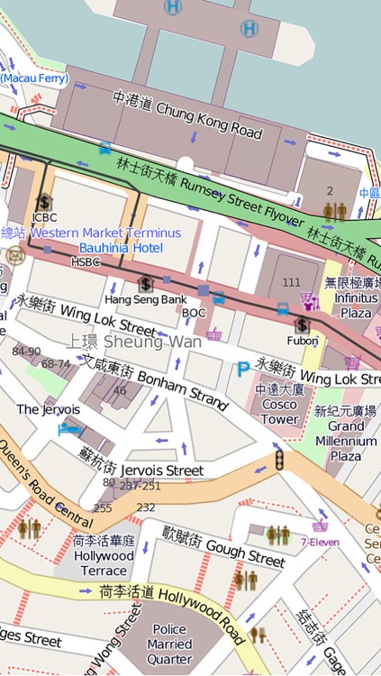 香港自由行地图 香港离线地图 香港地铁轻铁 香港地图 香港旅游指南 Hong Kong Metro Map offline 香港通 香港旅游攻略