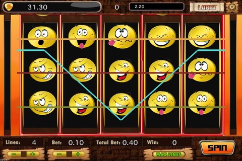 Golden Smilies Vegas Multi Slot Machine -Free screenshot 2