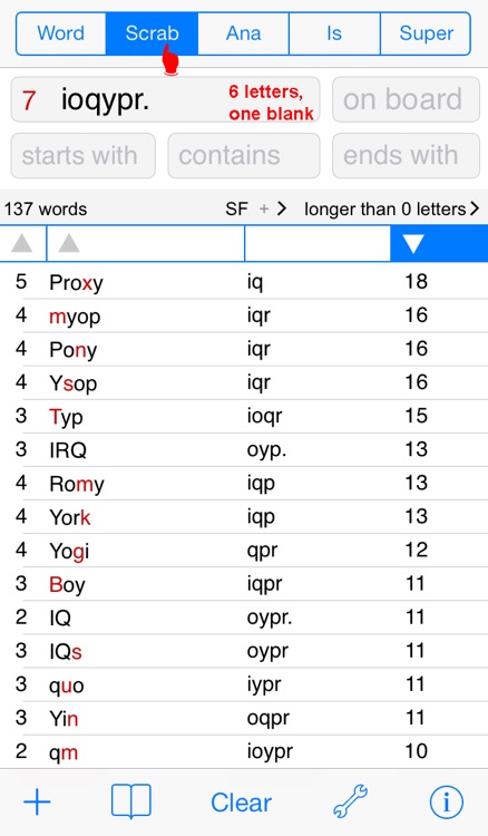 D Words Finder Deutsch/German PRO - find the best words for crossword, Wordfeud, Scrabble, cryptogram, anagram and spelling
