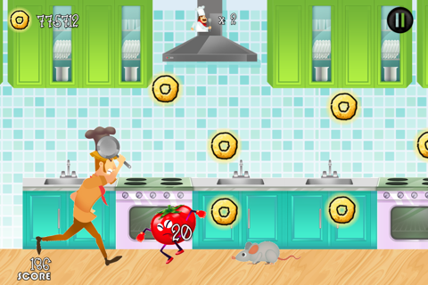 Cooking Crazy Running Dash - Top Mouse Fighting Food Smash World Free screenshot 2
