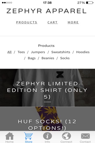 Zephyr Apparel screenshot 2