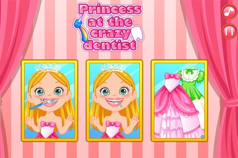 Princess at the Crazy Dentist, Doctor Games for all kids free game to play screenshot 2