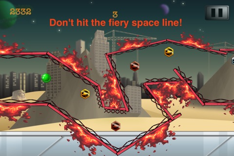 Don't Hit The Line in Space - The Most Addicting and Challenging Game Ever screenshot 2