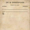 Dr Shakespeare MD