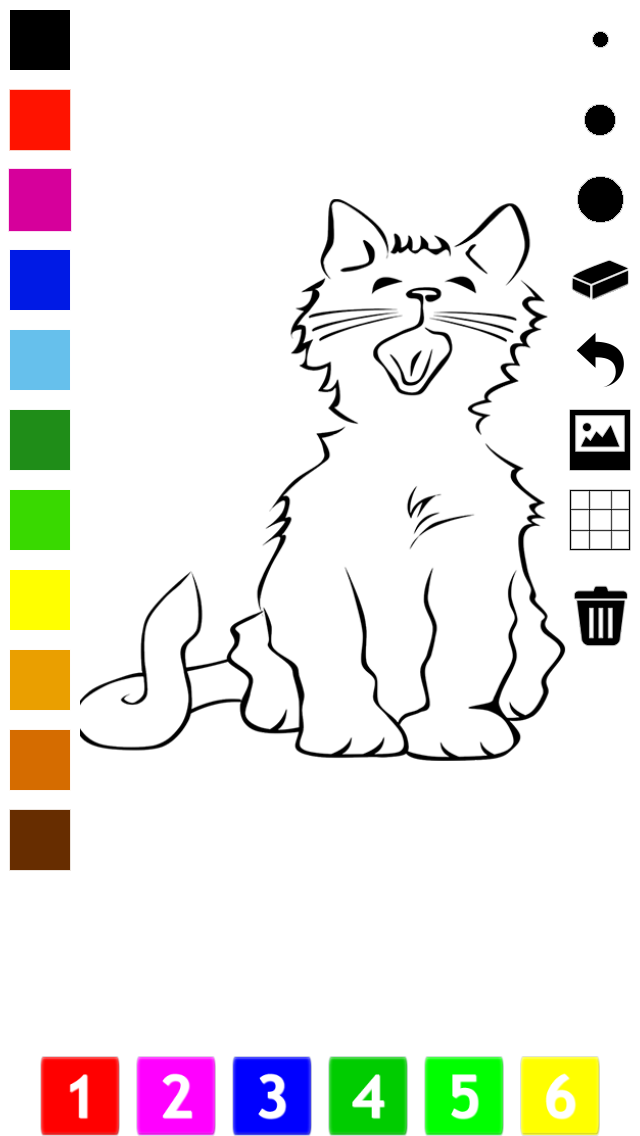 How to cancel & delete Cat Coloring Book for Little Children: Learn to draw and color cats, kittens and funny pet scenes from iphone & ipad 2