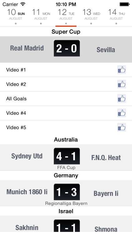 iHighlights - watch all football highlights and goals