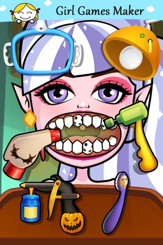 Crazy Girls Games - kids dentist screenshot 2