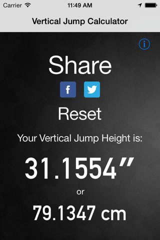 Vertical Jump Calculator screenshot 2