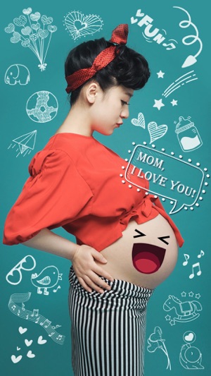 Baby Sticker.s - Pregnancy Milestone Photo.s Booth & Materni(圖1)-速報App