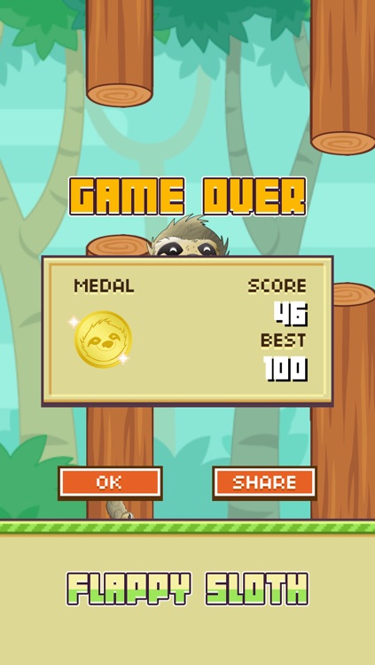 Flappy Sloth screenshot-4