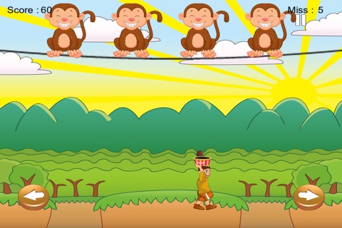 Tropical Coconut Catch - Fun Wild Monkey Attack FREE screenshot 4