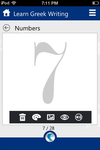 Learn Greek  Writing by WAGmob screenshot 4
