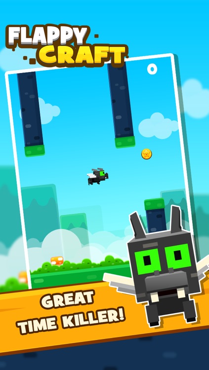 Flappy Craft - Ender Dragon Bird Game: Pixel Edition screenshot-3