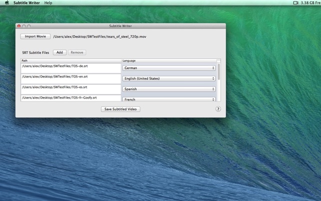 Subtitle Writer