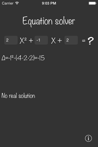 Risolutore Equazioni screenshot 3