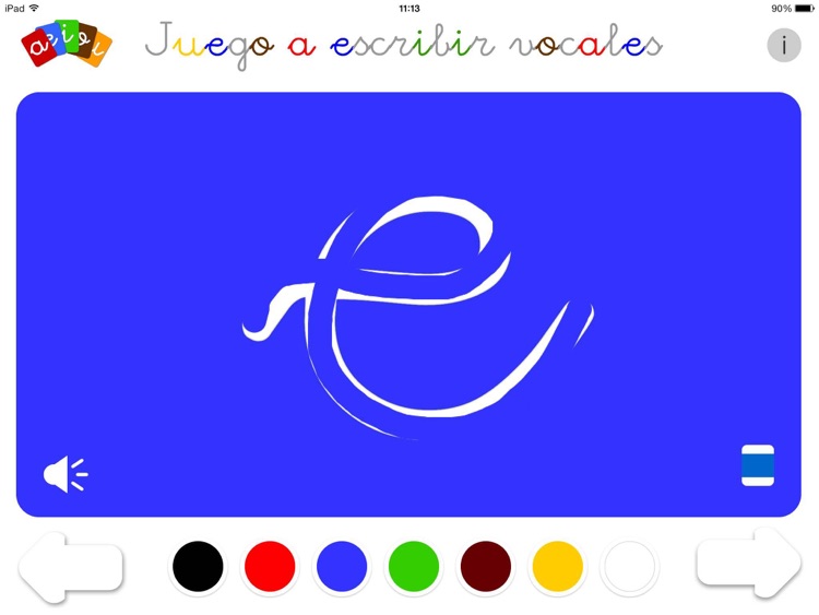 Juego a escribir vocales