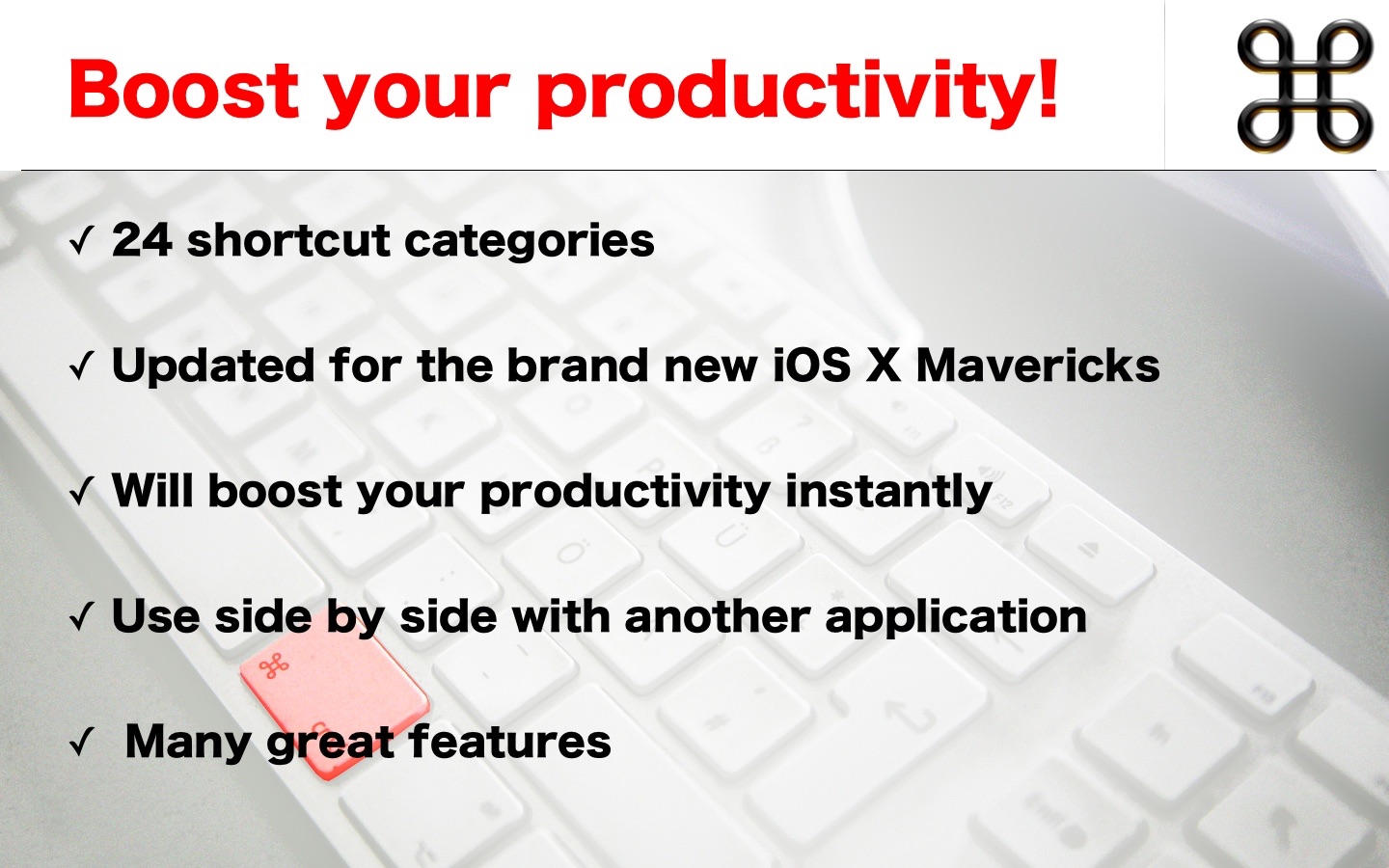 Screenshot do app Shortcuts for Mac