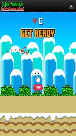 8 Bit Santa Flappy Reindeer Run(圖2)-速報App